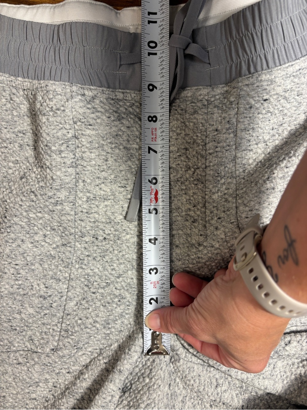 Lululemon At Ease Jogger Heathered Gray Black Men’s L Cotton Blend Sweatpants - Picture 9 of 16